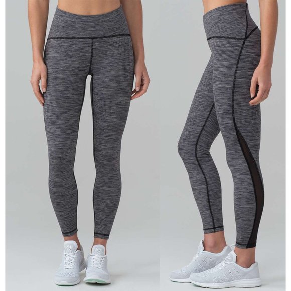 lululemon athletica Pants - Lululemon Train Times 7/8 Pant Leggings Wee Are From Space Black Slate M13